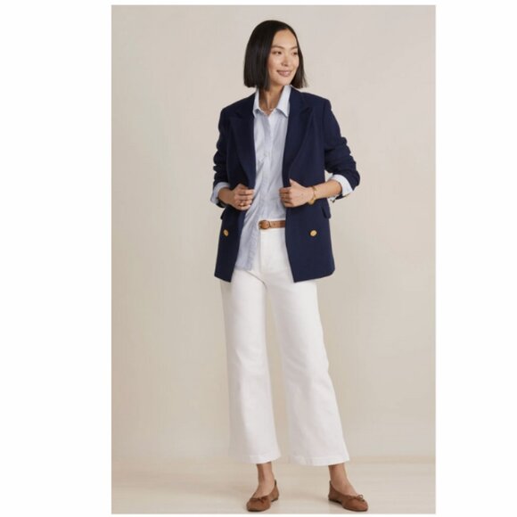 Vineyard Vines Women's Mariner Crop White Denim Jeans Size 28" Waist - Picture 4 of 5